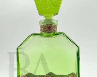 1930S GREEN GLASS PERFUME ART DECO HEINRICH HOFFMAN