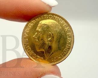 22K BRITISH SOVEREIGN COIN