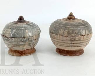 SAWANKHALOK LIDDED JARS