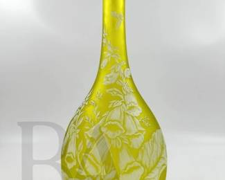 THOMAS WEBB CITRON CAMEO GLASS