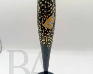 TIFFIN BLACK AMETHYST BUD VASE