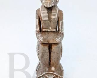 STONE CARVED ANUBIS STATUE