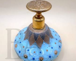 ANTIQUE BOHEMIAN PERFUME BOTTLE