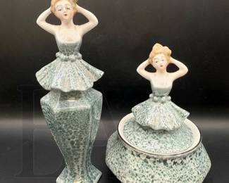 BAVARIAN PORCELAIN DRESSER DOLLS
