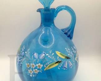 BOHEMIAN HANDPAINTED DECANTER