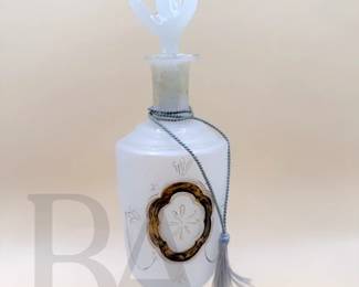 ANTIQUE BRISTOL GLASS PERFUME BOTTLE