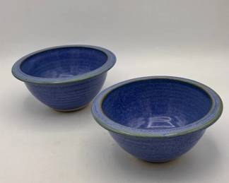 (2) Handmade Louis Mulcahy Hand Made Small Bowls