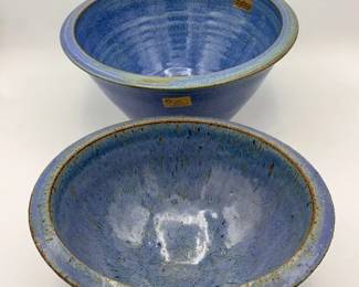 (2) Louis Mulcahy Hand Made Large Bowls