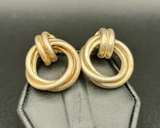 Sterling Silver Knot Earrings