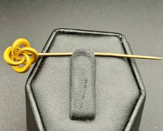 10K Gold Knot Stick Pin