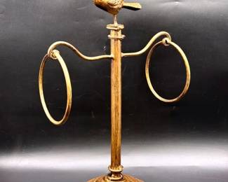 Bird Topped Hand Towel Holder