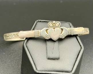 Sterling Silver Claddagh Bracelet