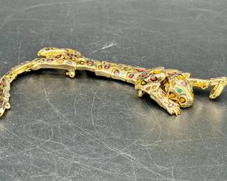 Articulated Jaguar Brooch