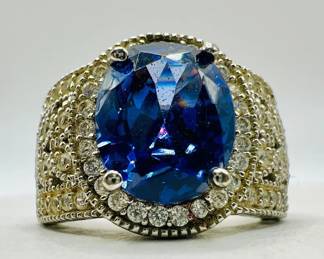 Art Deco Sterling Silver Ring — Size 5.25