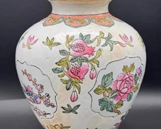 Japanese Rose Painted Vase