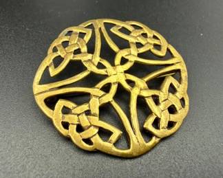 Sterling Silver Celtic Knot Brooch Jewelry
