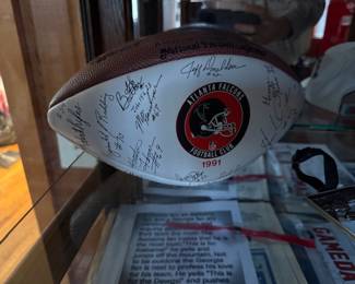 Atlanta Falcons signed football 1991