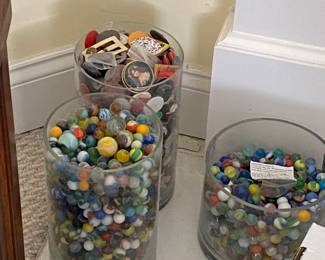 Hundreds of unsorted marbles!  
