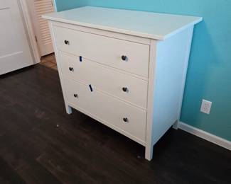 White wooden dresser
