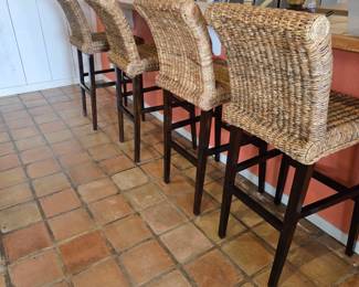 Sea grass bar stools