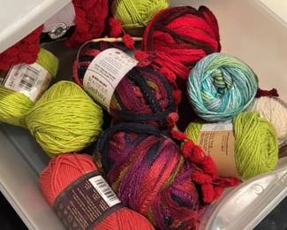 Assorted Yarn Skeins 