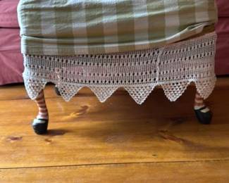 Folk Art "Granny" Witch Stool 