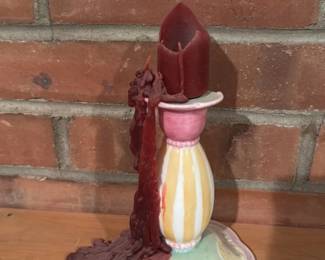 Melting Candle Holder with Ceramic Insert 