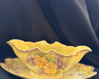 Bernadotte Porcelain Fine de Boheme Teacup and Saucer 