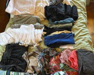 Assorted Women's Clothing and Textile Items 