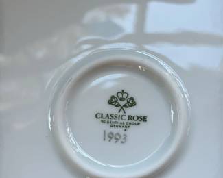 Hand Painted Porcelain Plate with Grapes by Pat Hubinger 