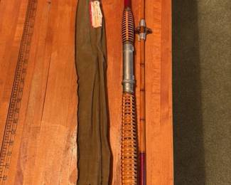 Vintage Montague "Grape Salt Water" Bamboo Fishing Rod 
