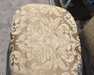 Vintage Damask Upholstered Armchair 