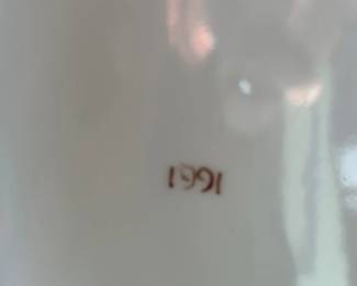 Art Nouveau Ceramic Vase by T. Bullard 