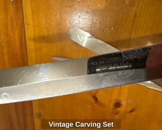 Vintage Carving Set 