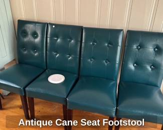 Leather dining chairs 