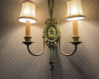 Vintage Double Sconce Wall Light 