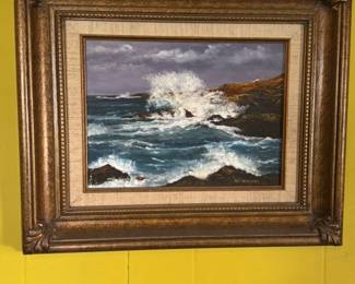 Seascape Oil Painting by Pat Hubinger 