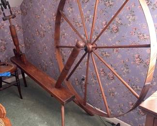 Antique Spinning Wheel 