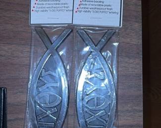 Ichthys Christian Symbol Decals 