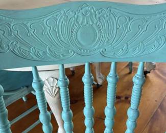 antique farmhouse dining set with pedestal table and spindle chairs 