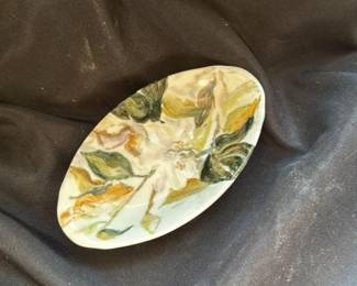 Hand-Painted Ceramic Trinket Dish 