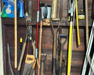 Assorted Garden and Yard Tools 