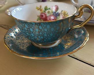 Collection of Vintage English Bone China Teacups and Saucers 