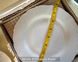 White Porcelain Plate 