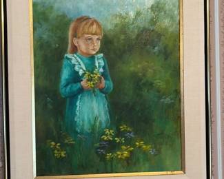 Portrait of a Young Girl with Flowers 