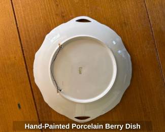 Hand-painted Porcelain Berry Dish 