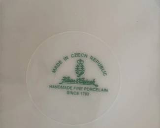 Haas & Czjzek Handmade Fine Porcelain Plate 5 piece 