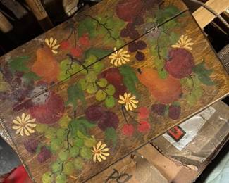 Hand Painted Wooden Fruit Tray 