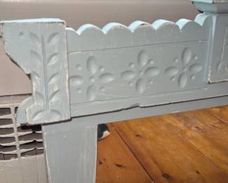 Antique Gesso and Wood mirror Frame 