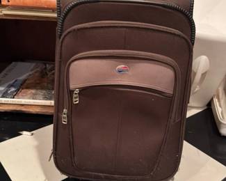 Brown Expandable Spinner Luggage Set 